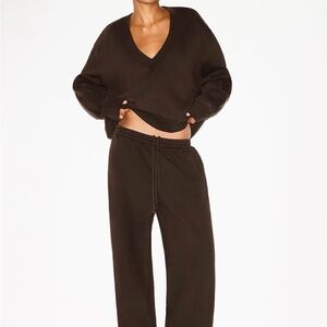 Skims fleece boyfriend baggy Sweatpants oversized